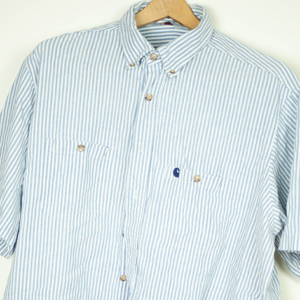 Carhartt Mens Striped Button Down